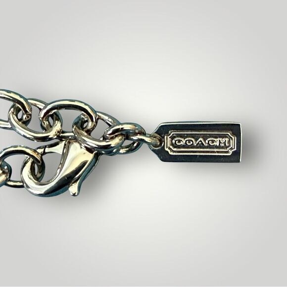 NWOT Coach Mixed Metals Rondell Necklace Silver Gold - Picture 5 of 7